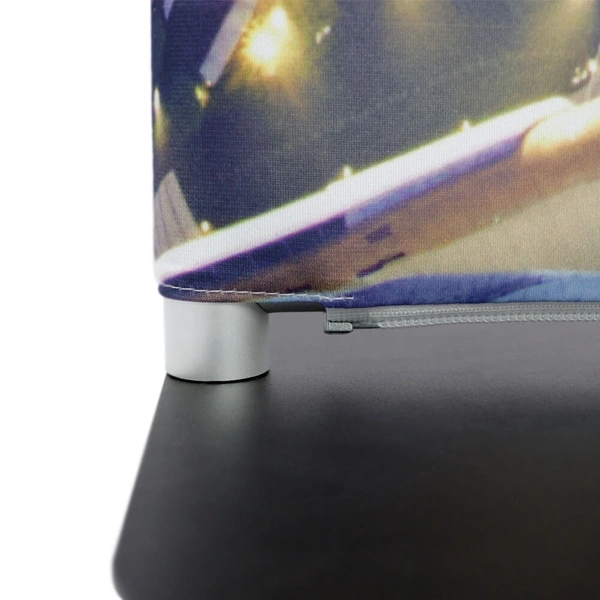 Stretch Fabric Premium Stand Detail Base And Zip Straight